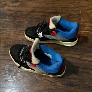 Jordan Black and Blue Sneakers